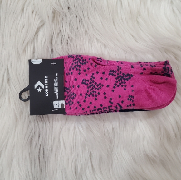 Converse Accessories - Converse flat knit ultra low 3 pairs socks   4-10